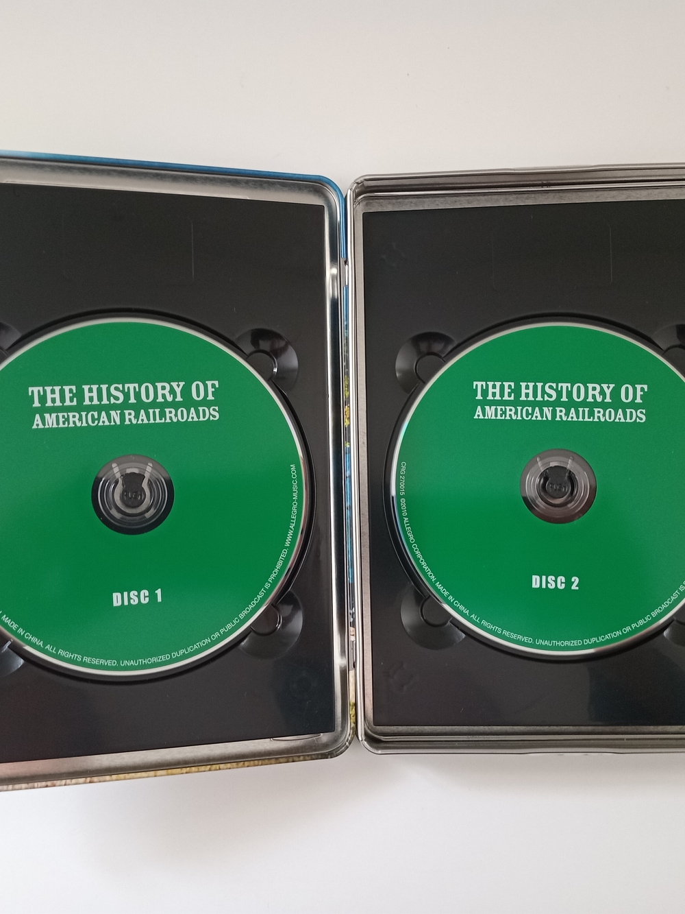 The History of American Railroads 2-Disc DVD Box Set in Collectible Metal Tin - Picture 2 of 7